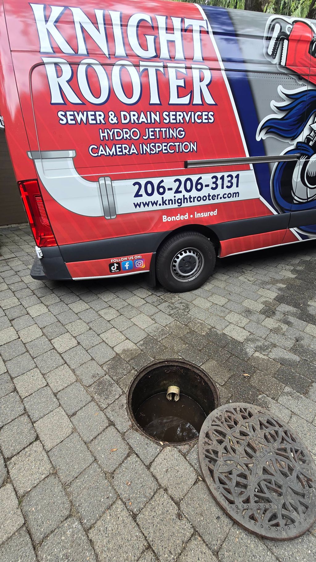 Hydro jet storm drain