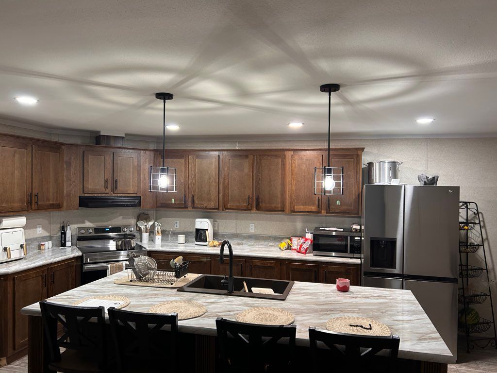 Installed pendants 