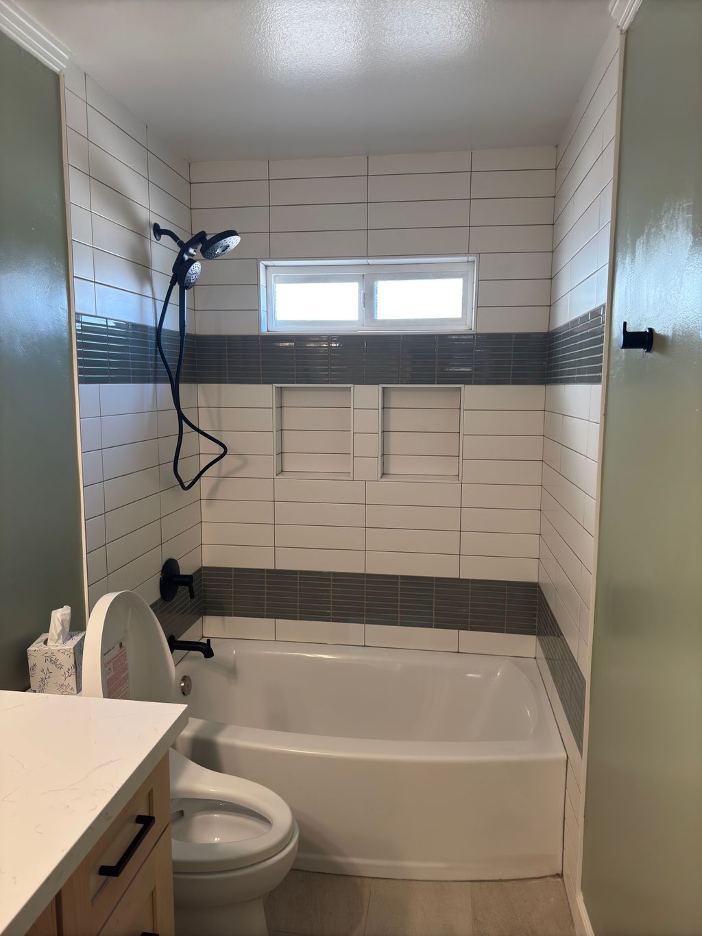 Subway Tile with Accent Belt