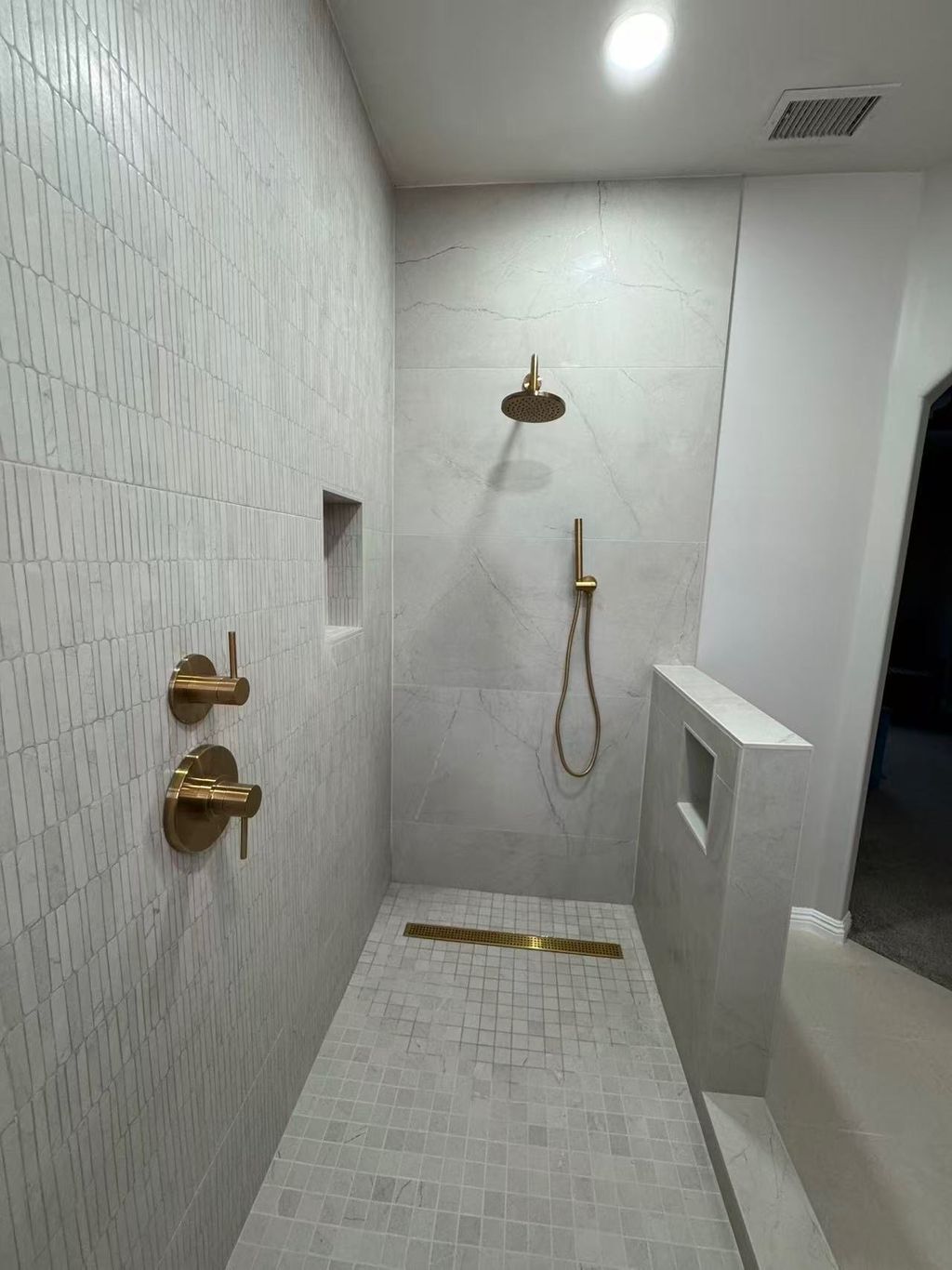 Tub/ Shower Convert to One Large Shower
