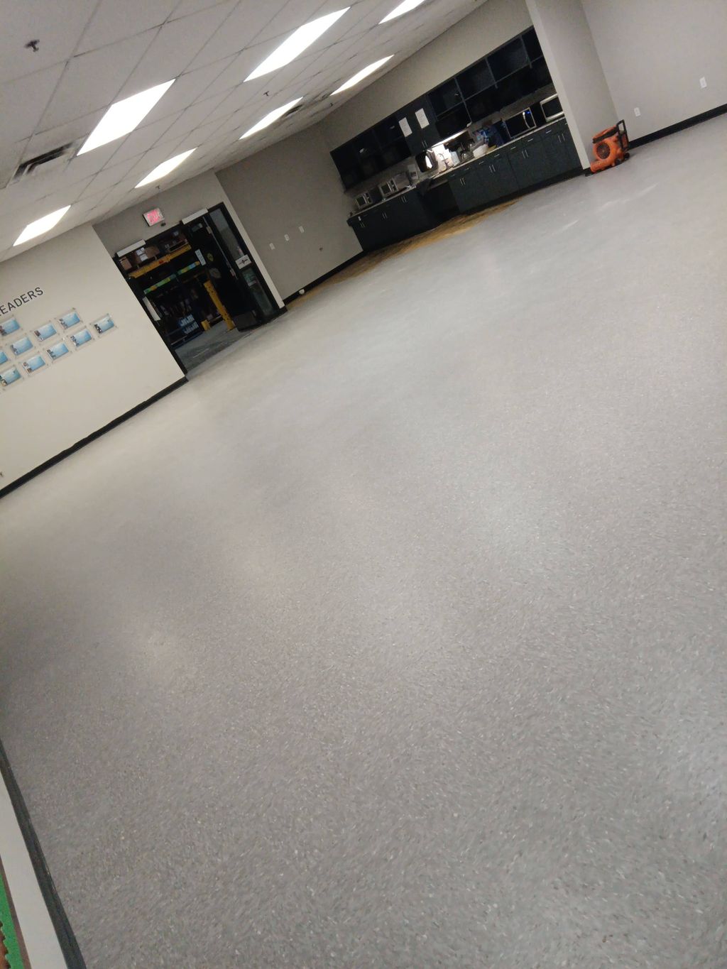 Commercial VCT & cove base 