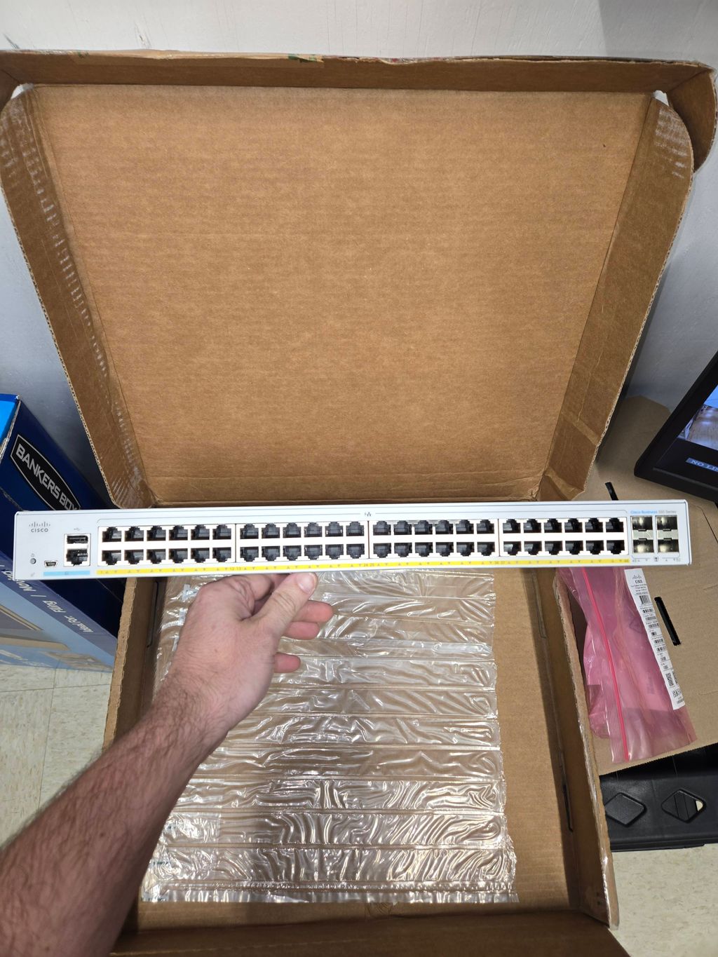 Rack-mounted Cisco switch replacement for a client