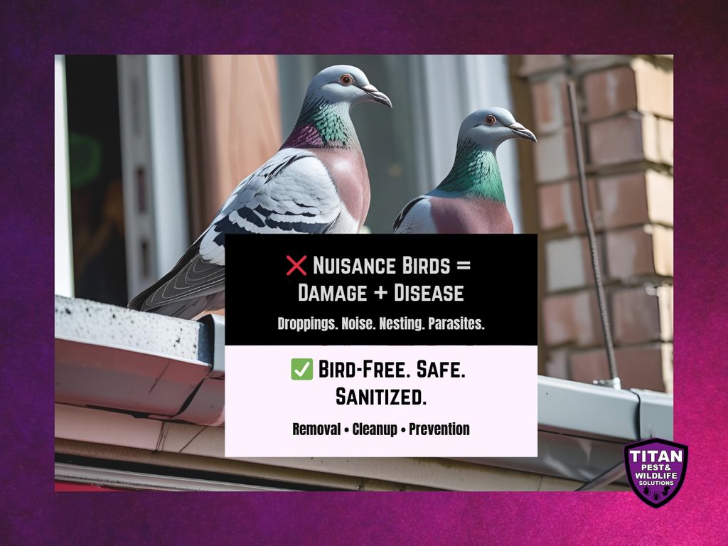🐦 Bird Removal & Nest Cleanup Services
