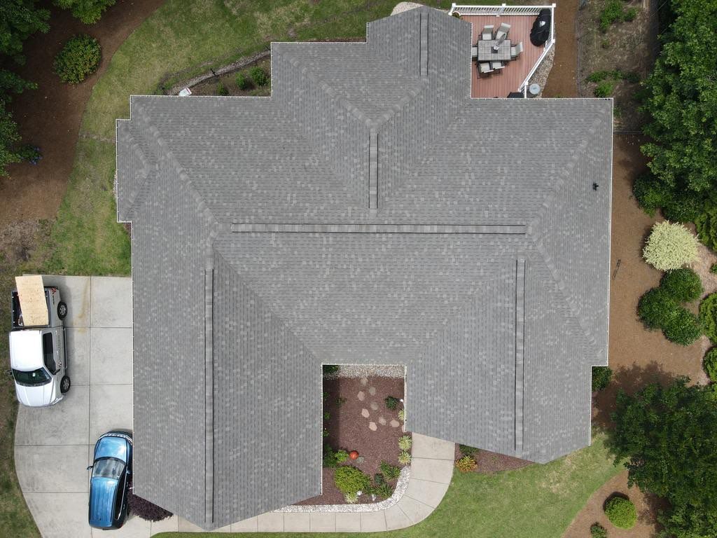 Full roof replacement from storm damage through in