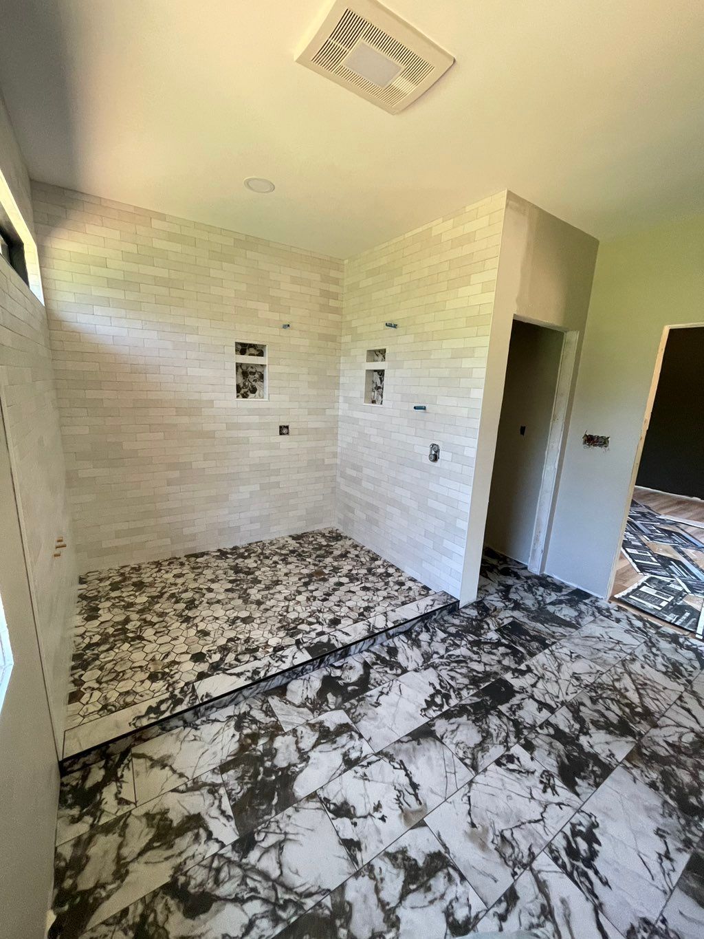 Tile installation 