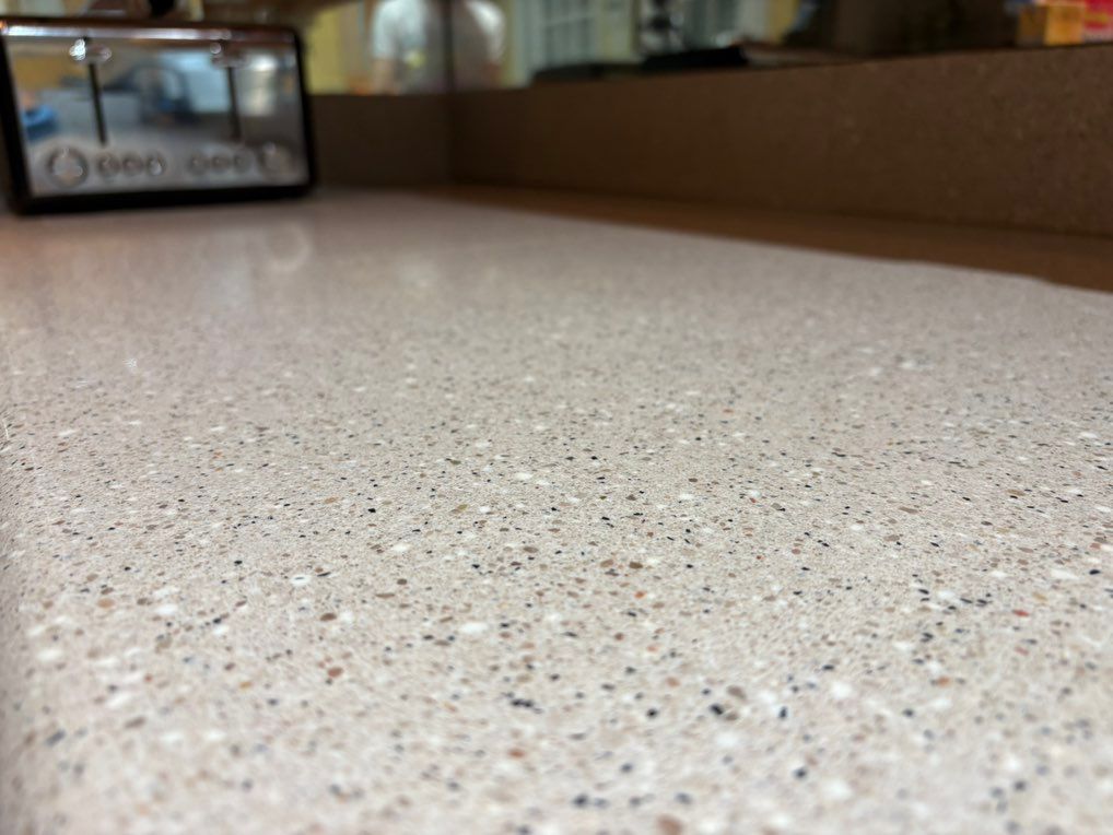 Disinfected kitchen counters 