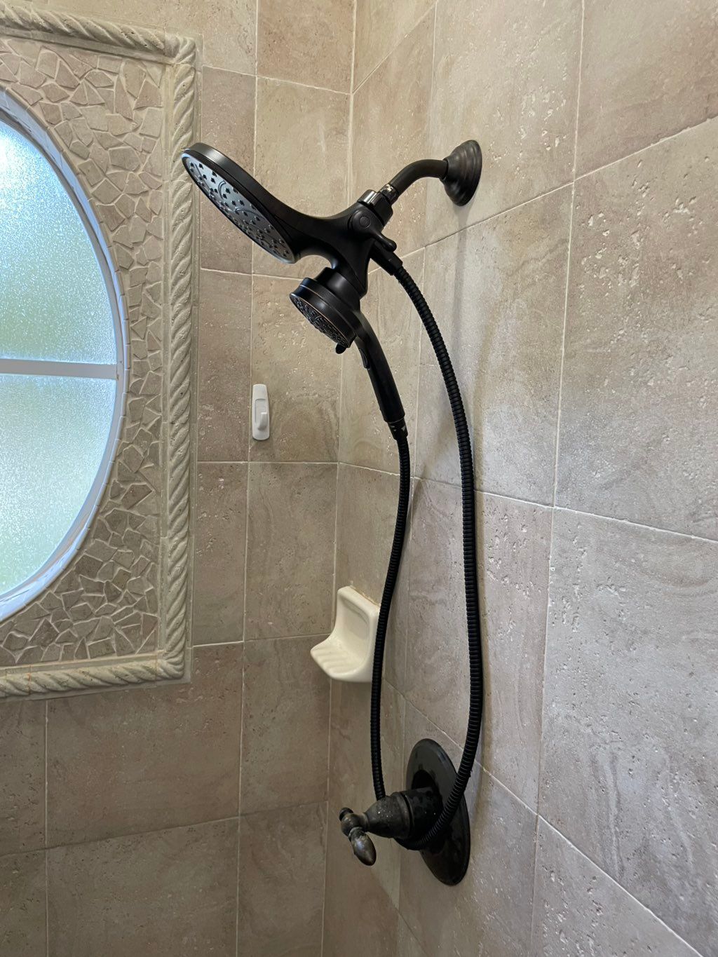 New shower head installation