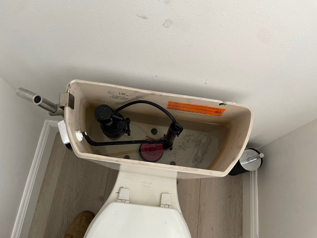 All new parts inside toilet