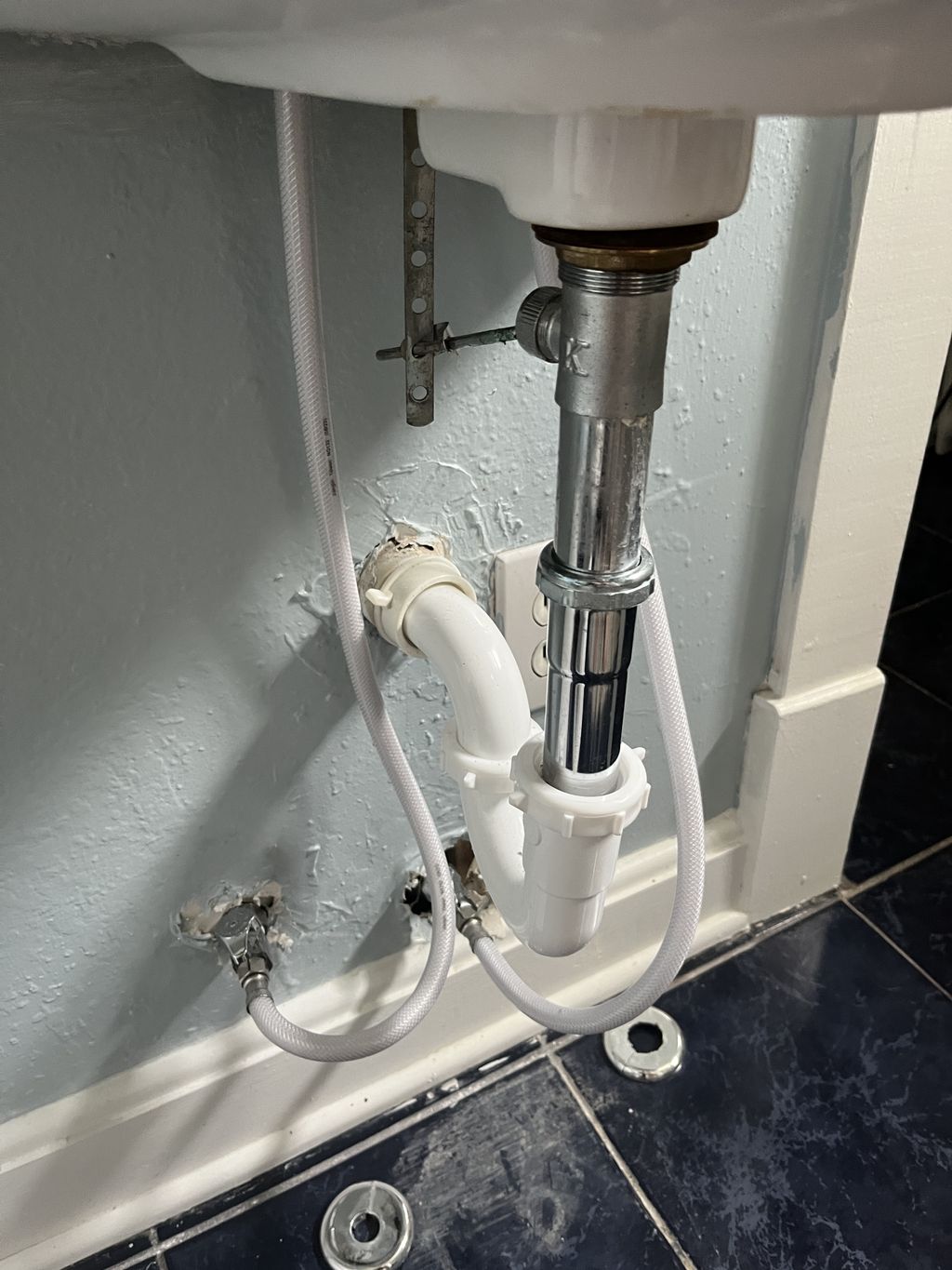 After - new drain and supply