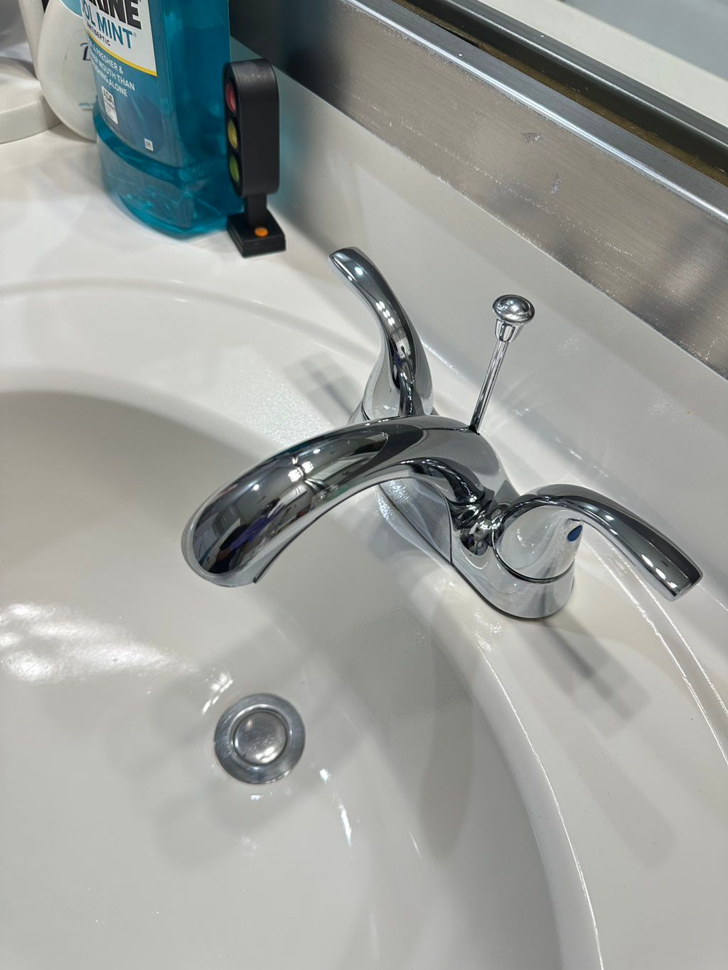 Stainless steel faucet restored 