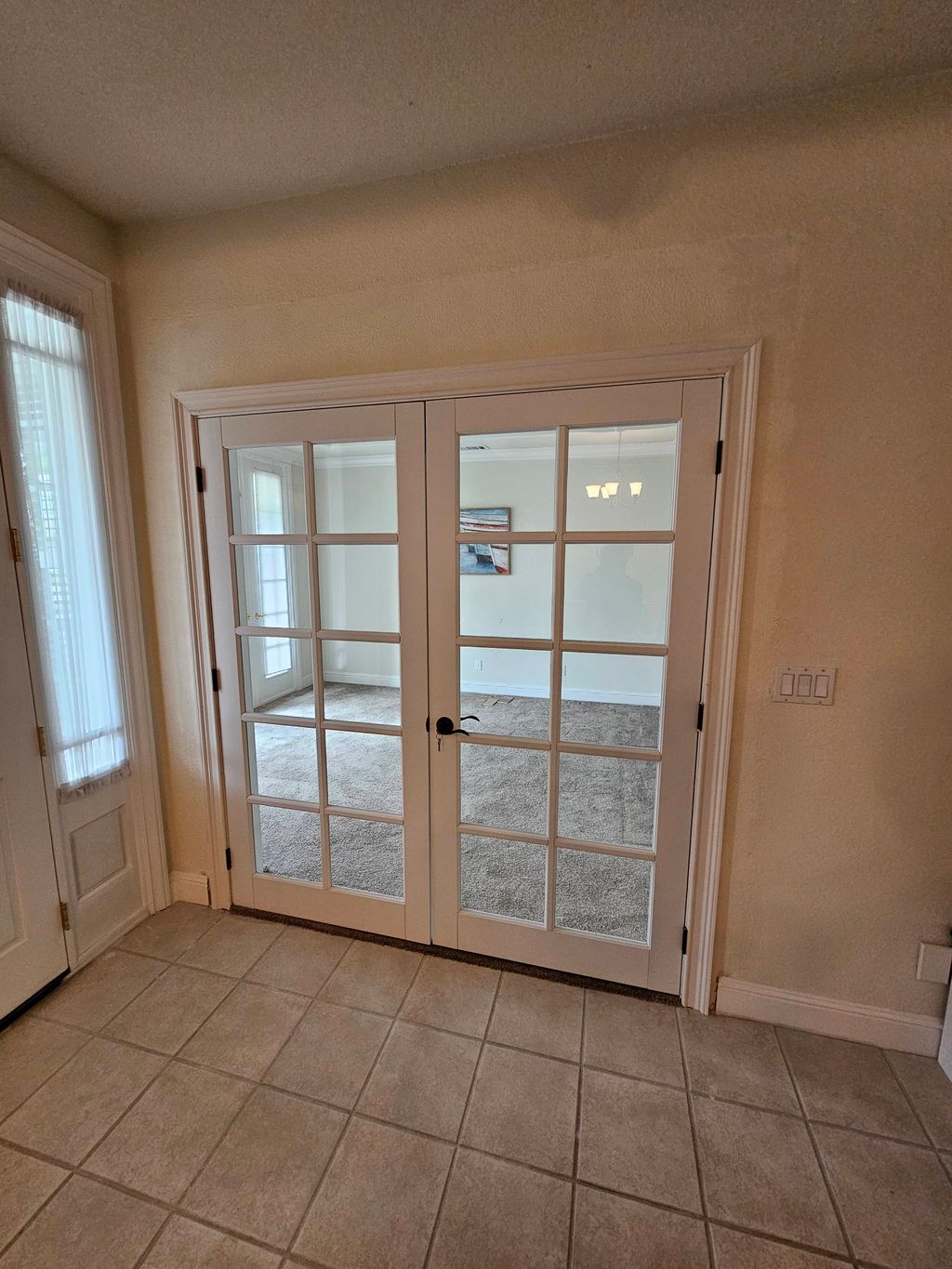 Installation of a French door.