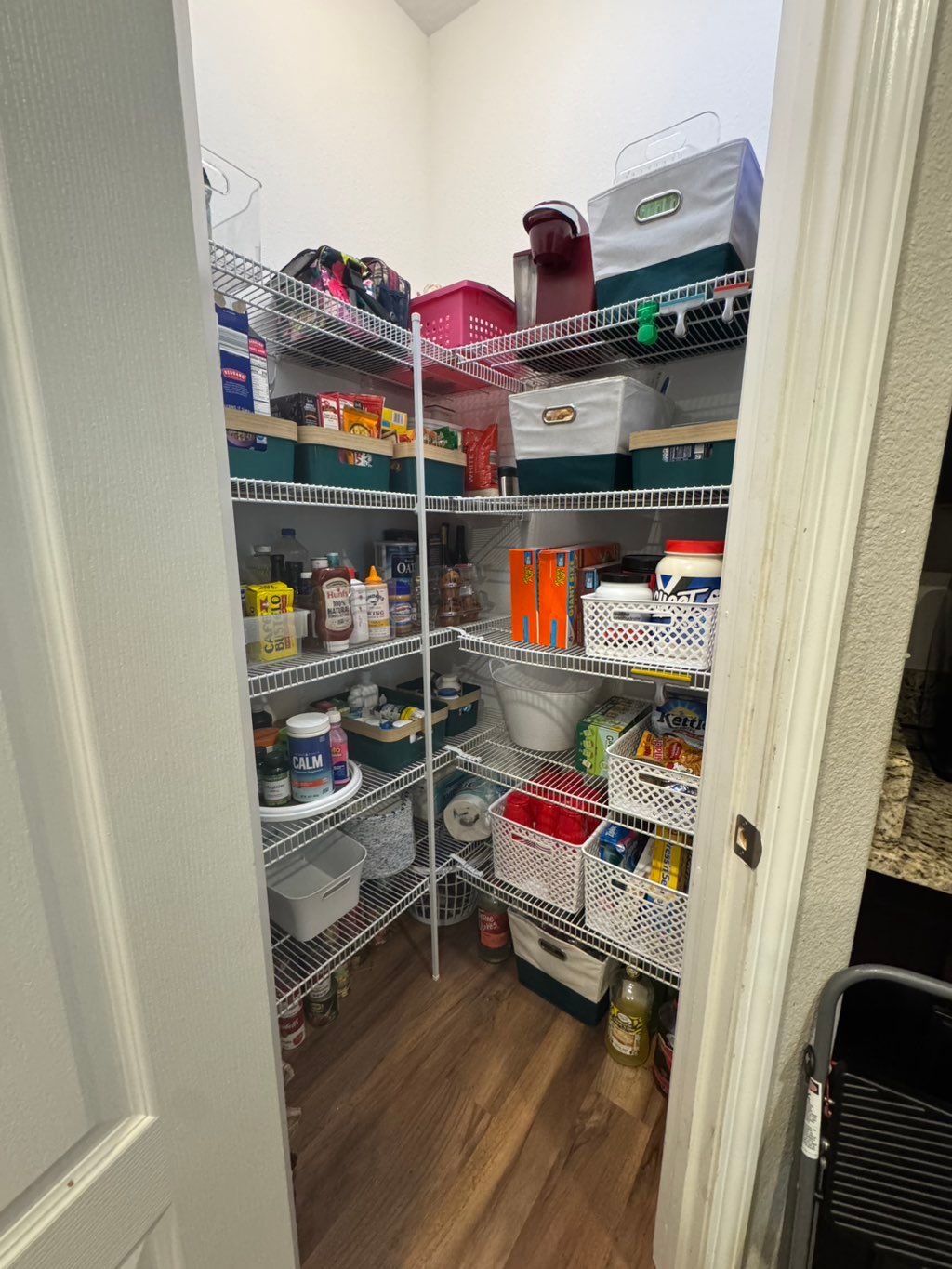 After, with added bins and systems in place! 