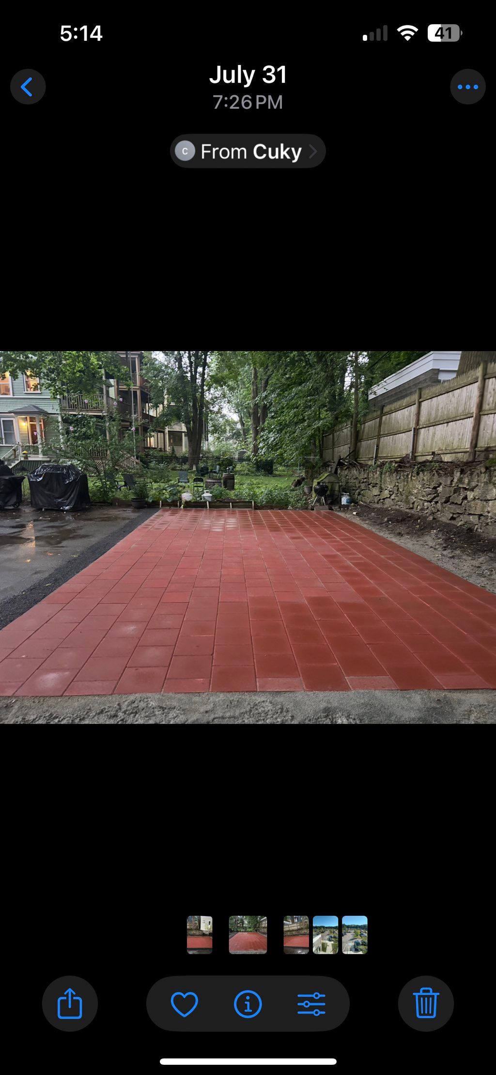 Jamaica Plain back yard Patio. 2025