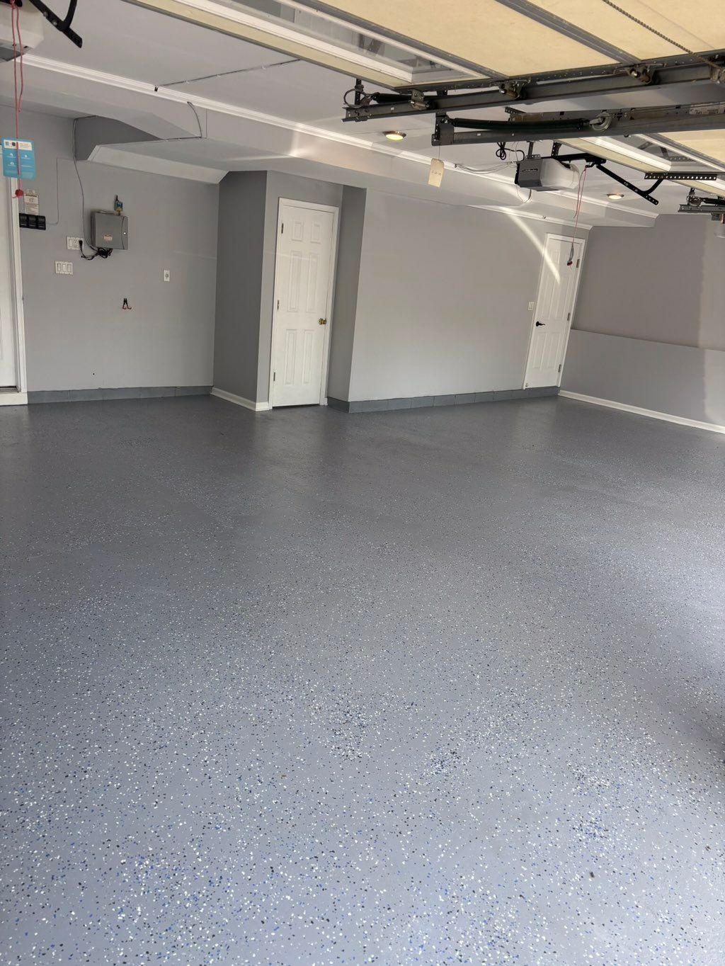 Garage Floor Epoxy and Paint (After)