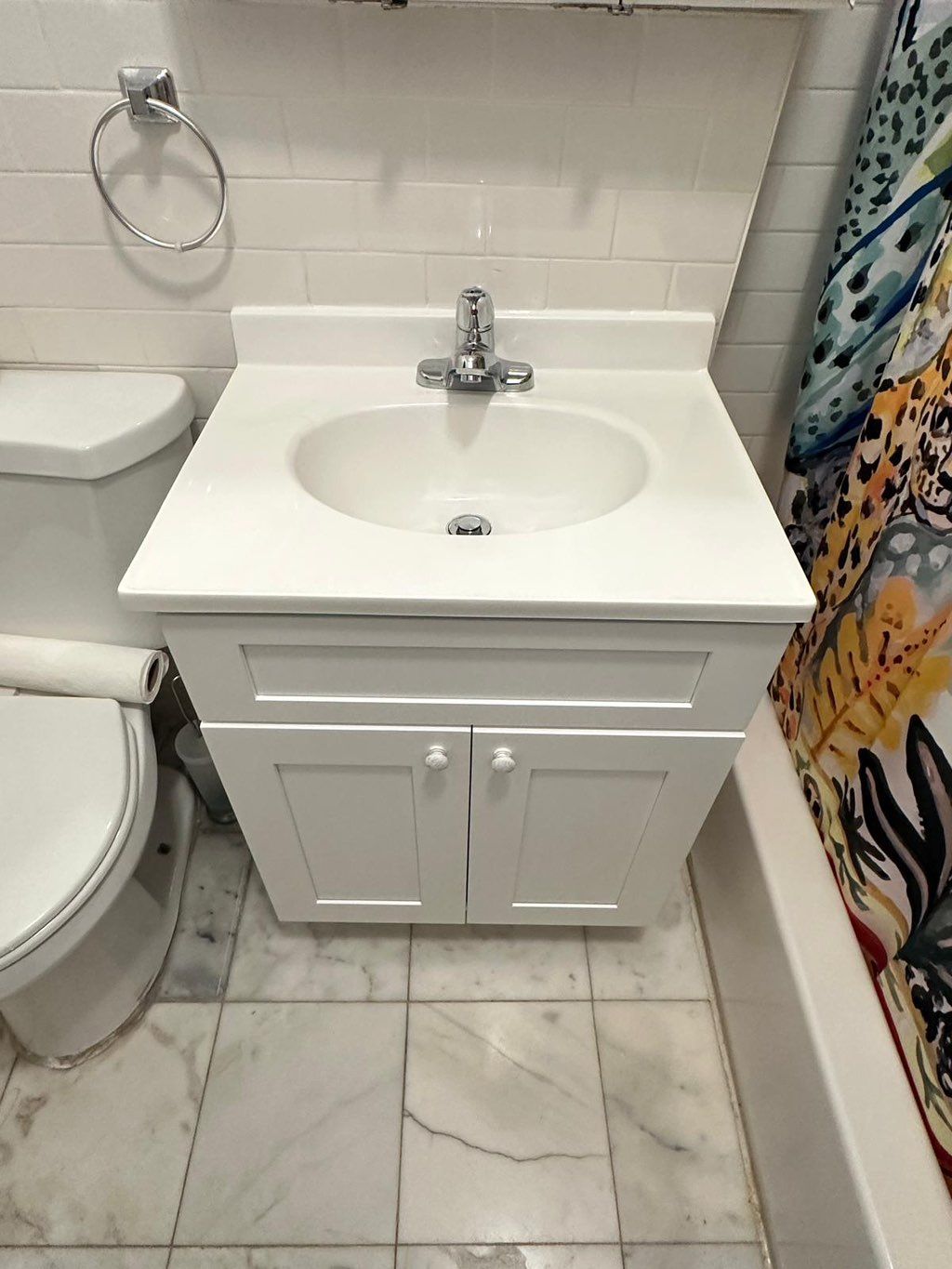 After: cabinet sink