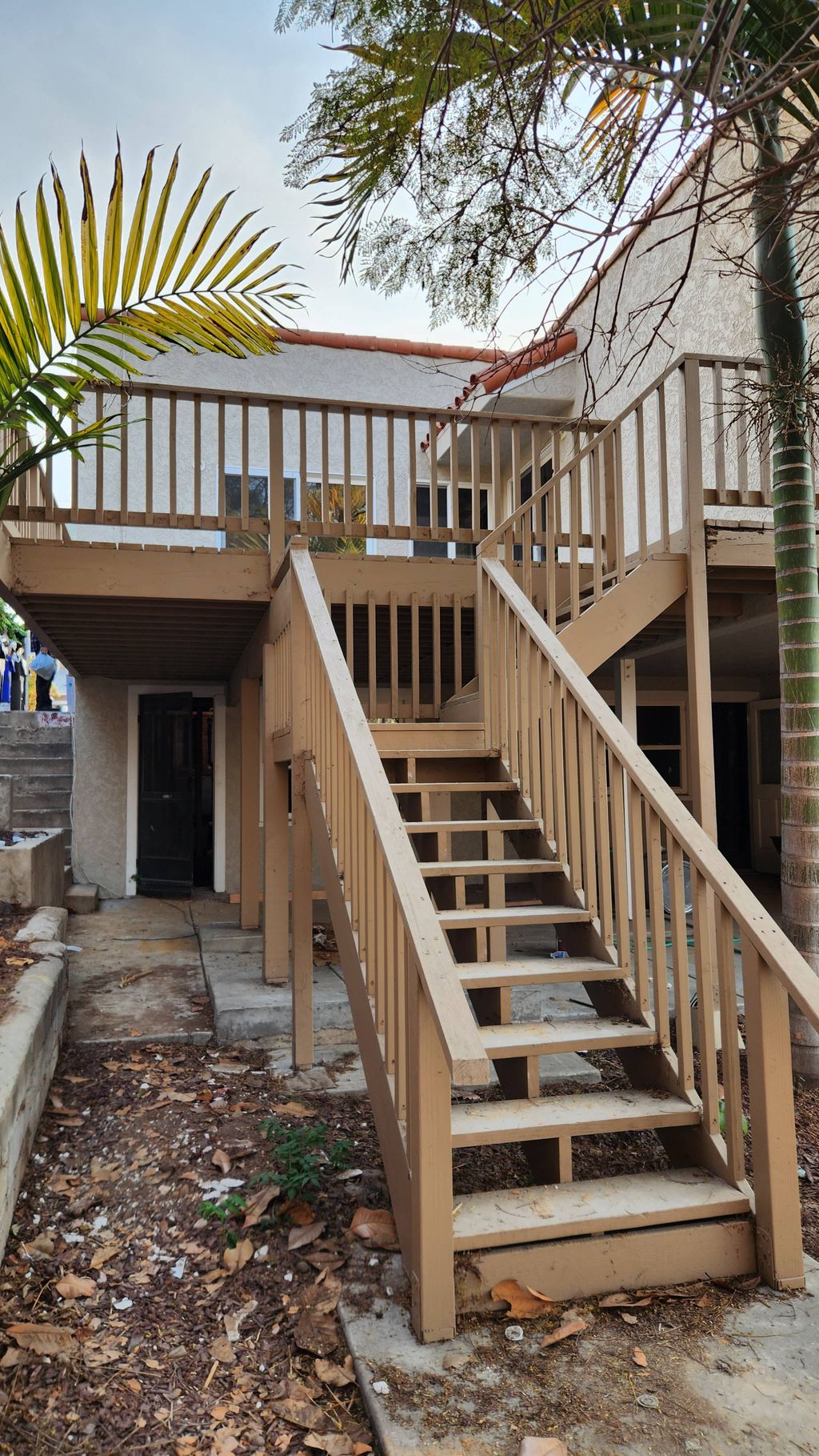 stairs on deck
