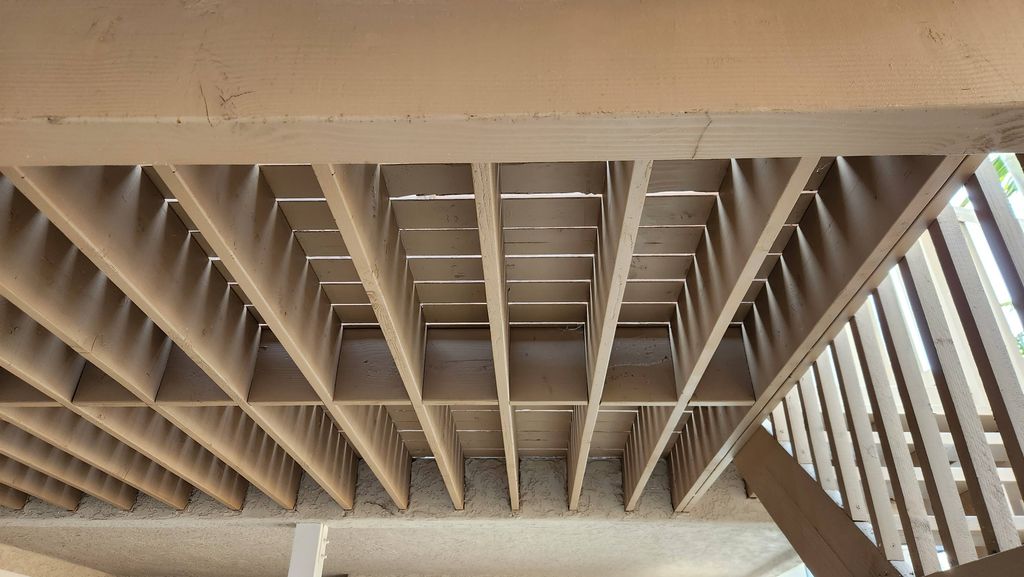 deck underneath 