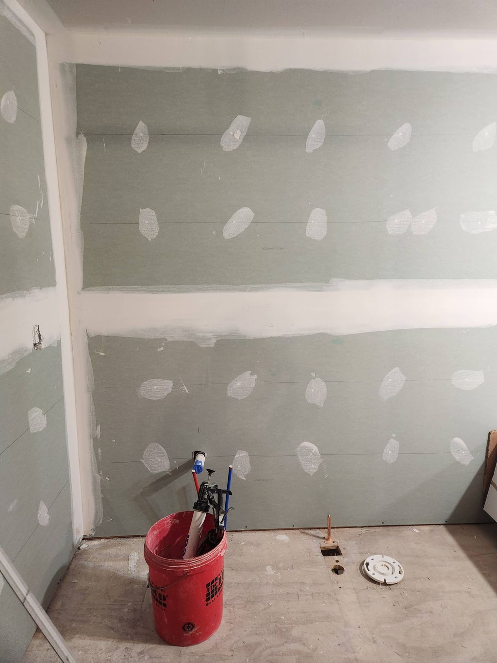 drywall work for new walls 