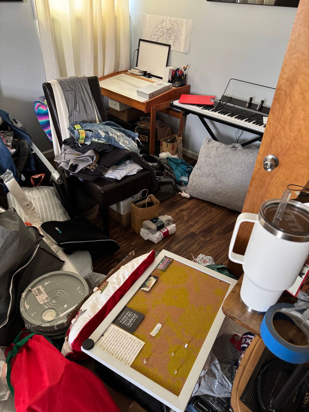 Before: Some may run away from this I run towards 