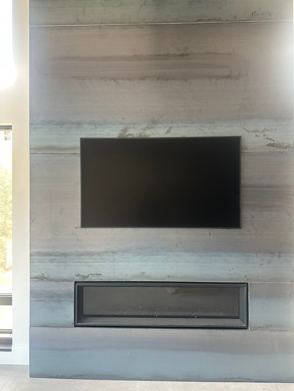 65” Samsung Wireless Picture Frame TV on a metal W