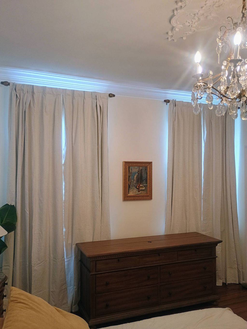 Drapery installation 