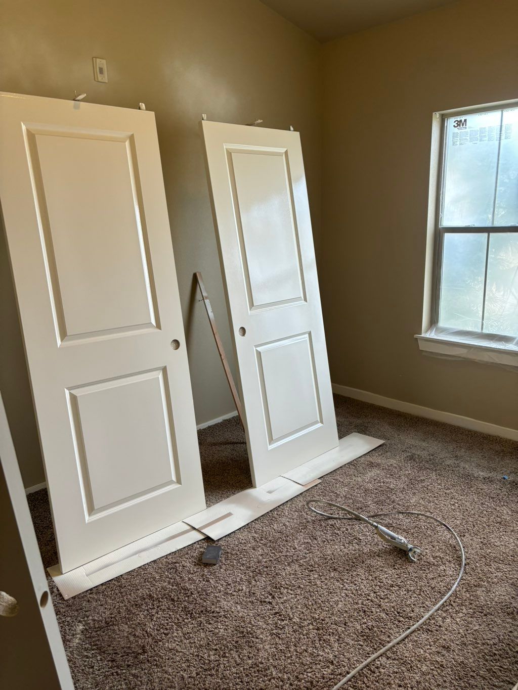 Perfectly sprayed doors 