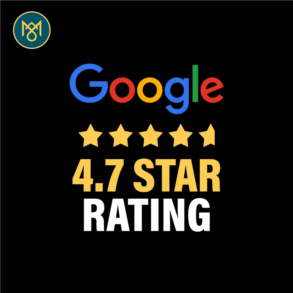 800+ reviews on Google