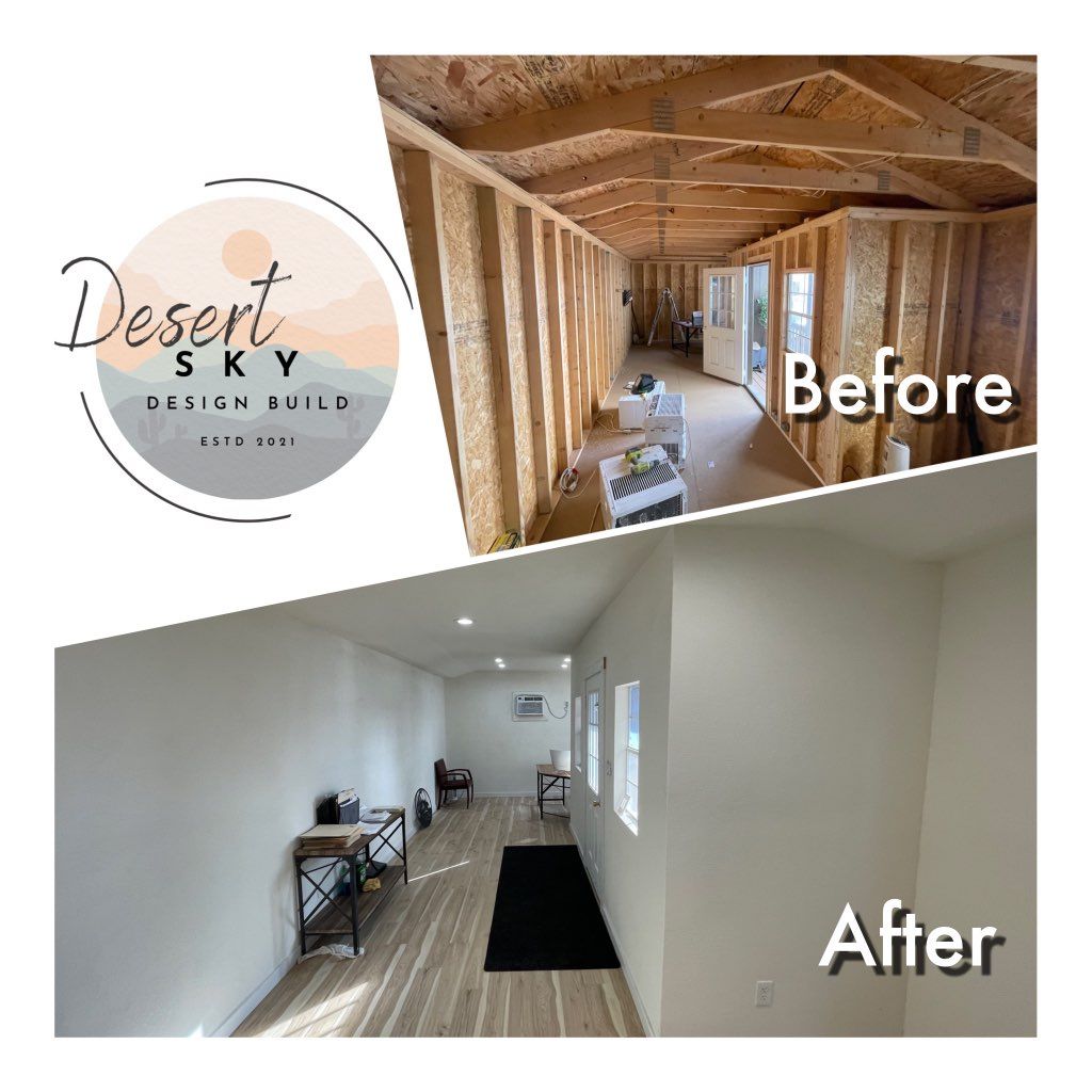 Provided full interior finishes and let floors. 