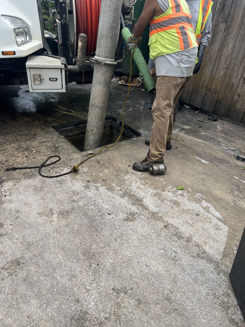 Grease trap pumpout