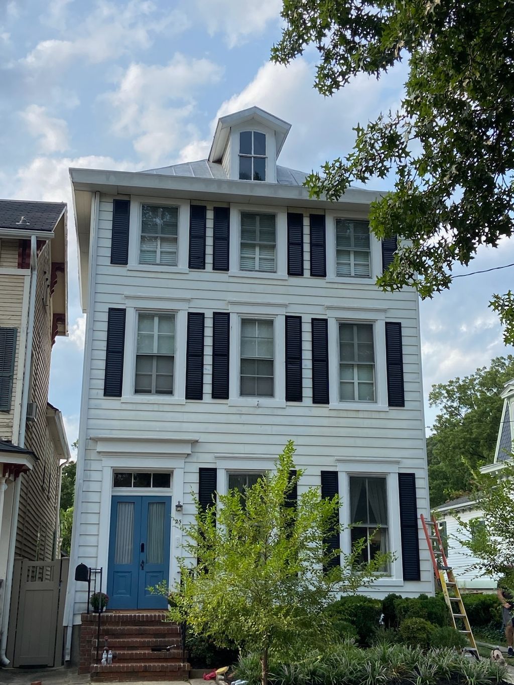 After the shutters are painted
