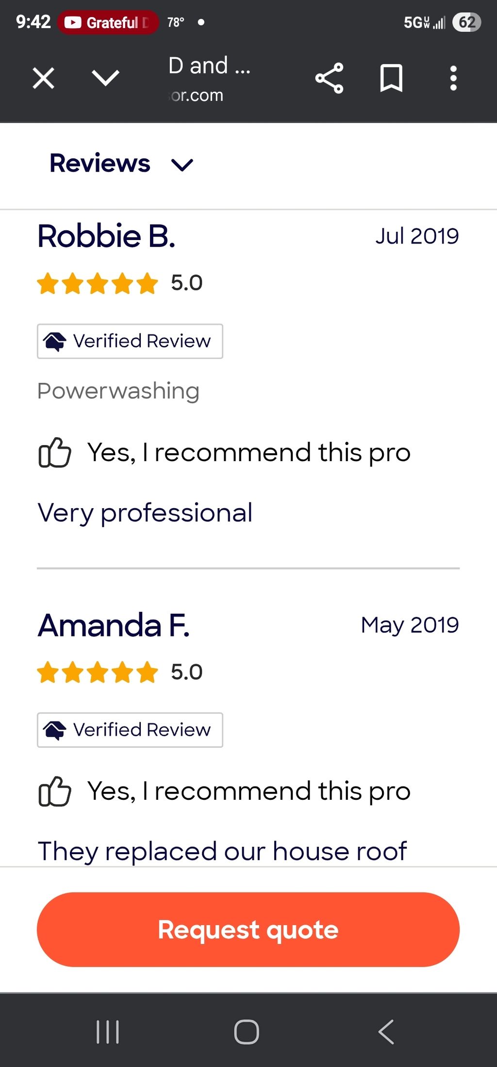 Angie's leads reviews