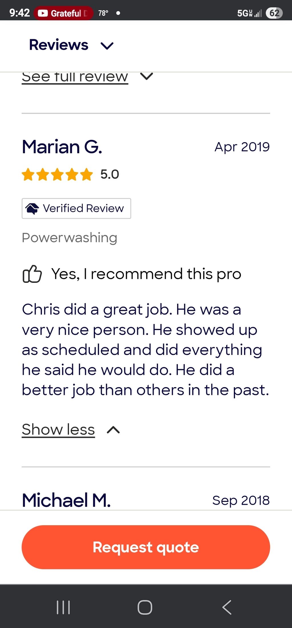 Angie's leads reviews