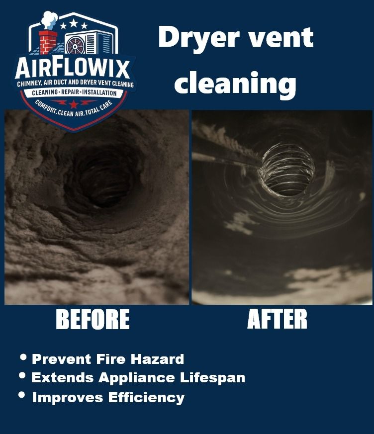 Job Done 👍🏽 Dryer Vent Cleaning!