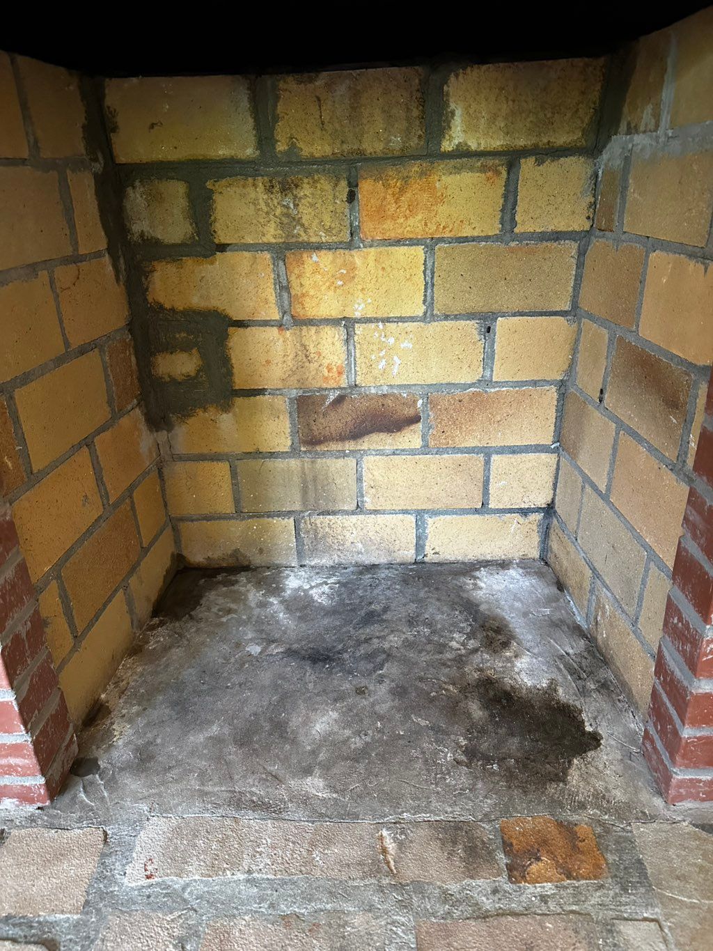 Removed damaged bricks and redid the mortar joints