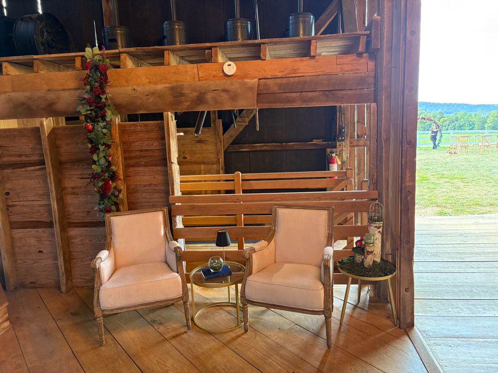 Wedding lounge area