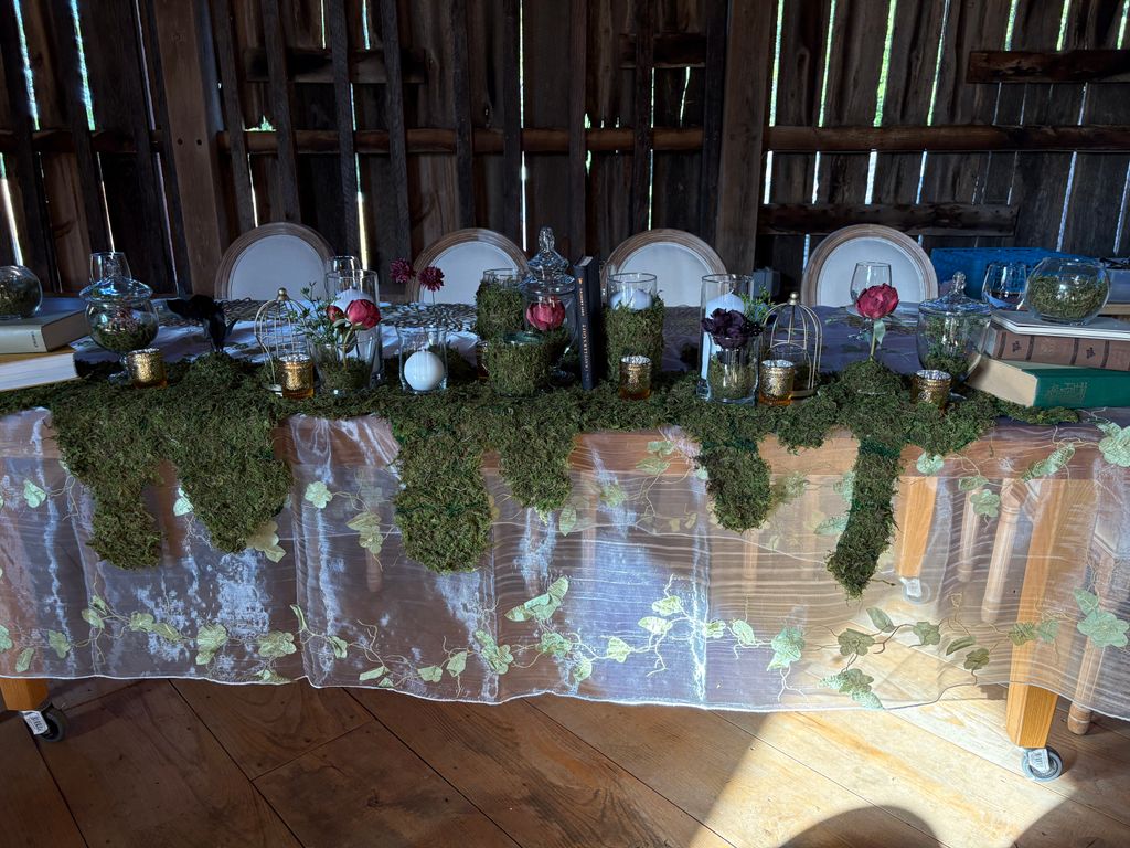 Forest Moss Wedding Head Table
