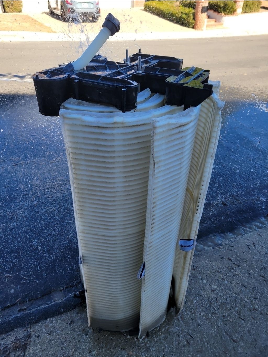 cleaning filter after