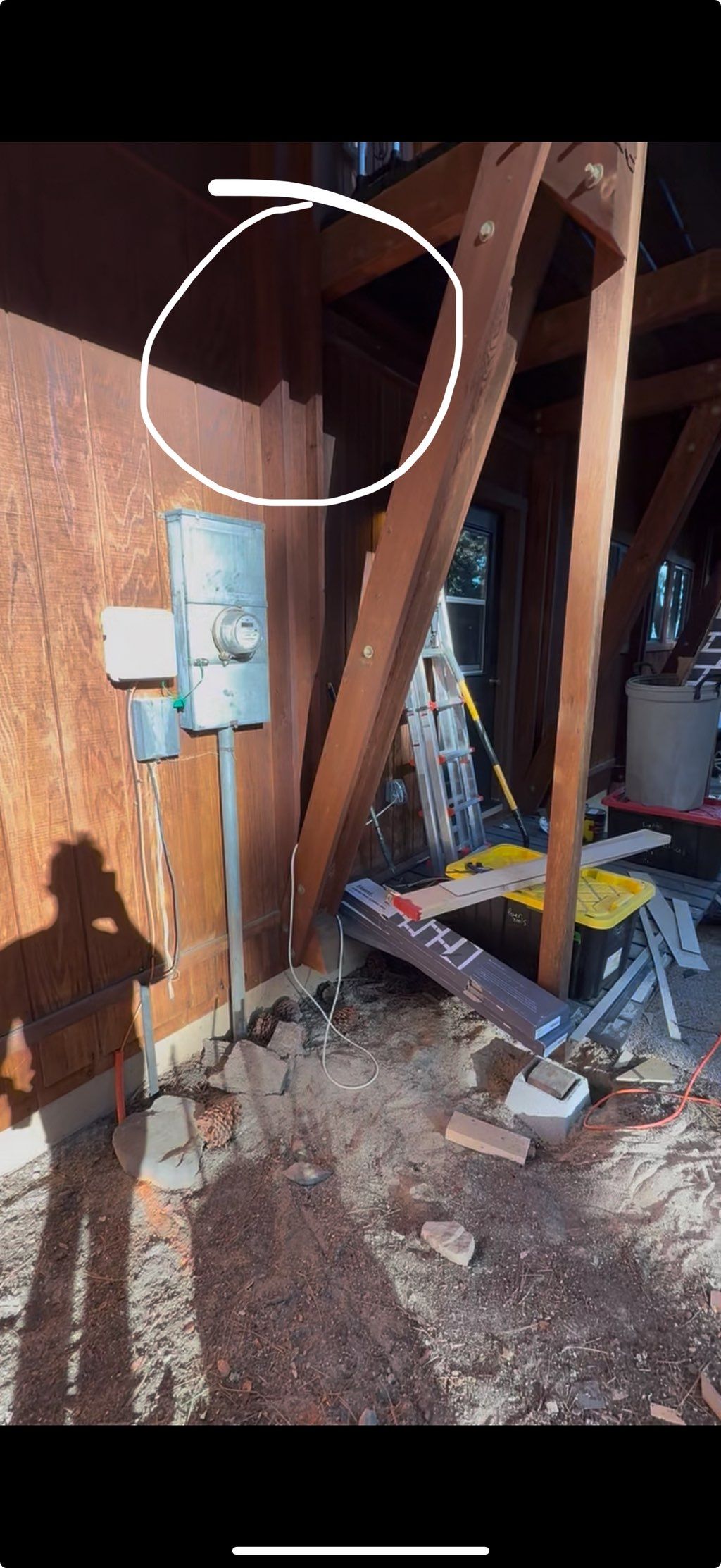Old panel that needed replacing