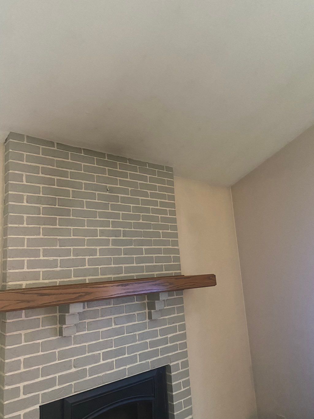 Fireplace - before paint