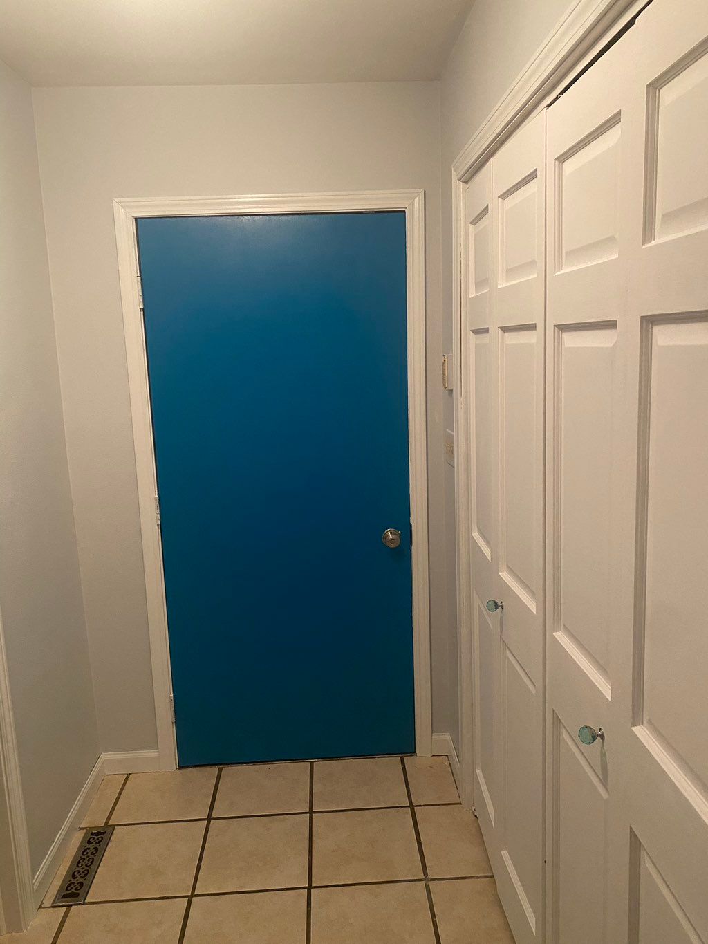 Garage hallway and all doors painted.  Who doesn’t