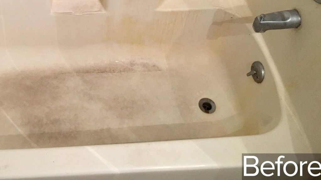 deep cleaning in the bathroom 