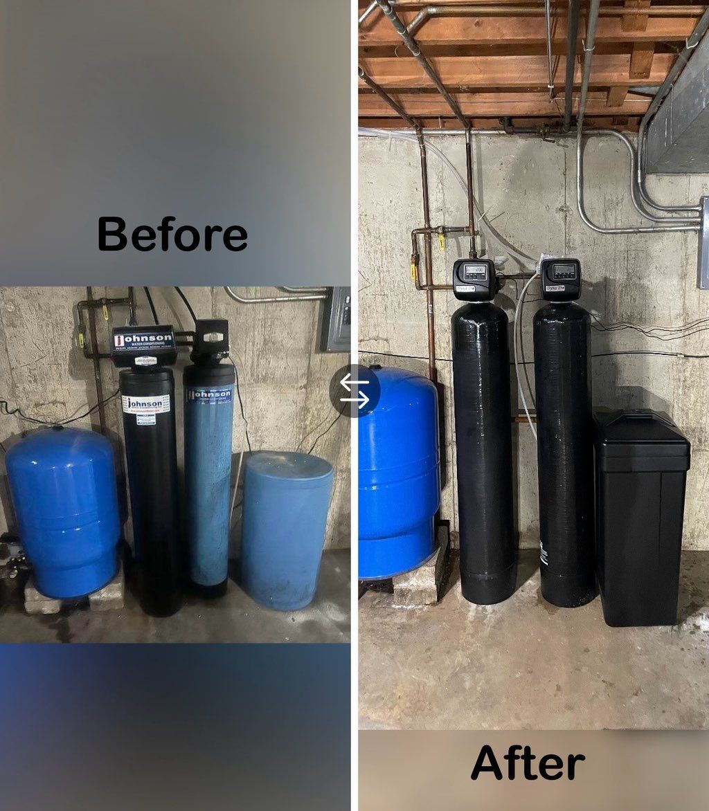 Iron filter and water softener replacement