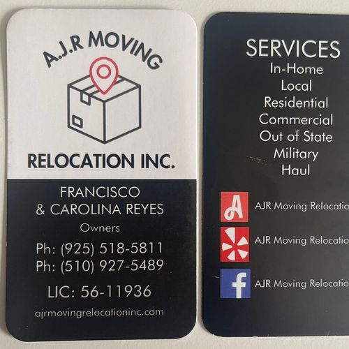 AJR MOVING RELOCATIONS INC