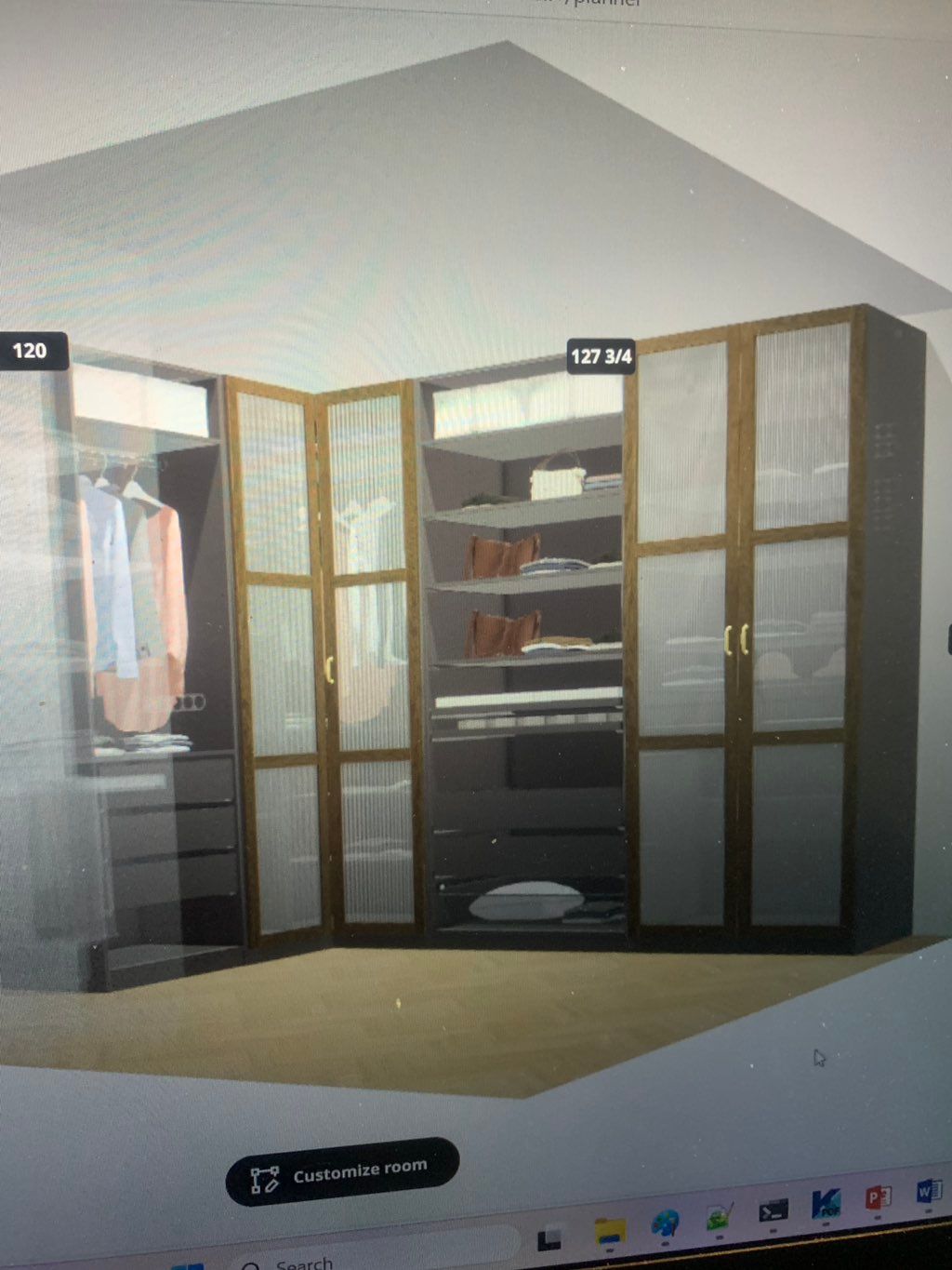 IKEA 8 PAX, shelves, doors, drawers, clothe hanger