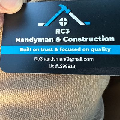 Avatar for RC3 handyman & construction