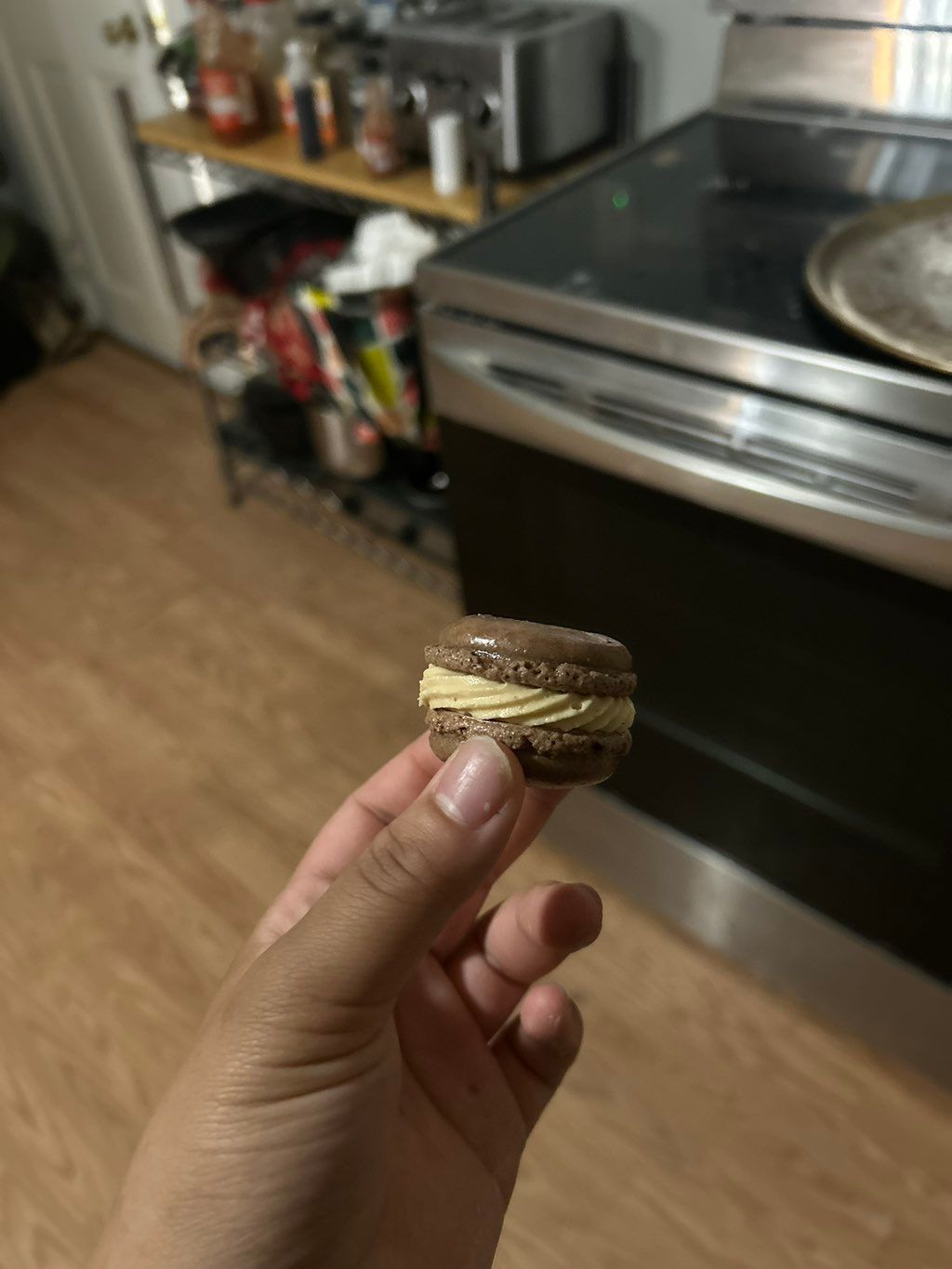 Peanut butter, chocolate macaroons