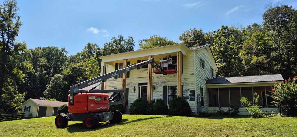 during porch columns replacement 