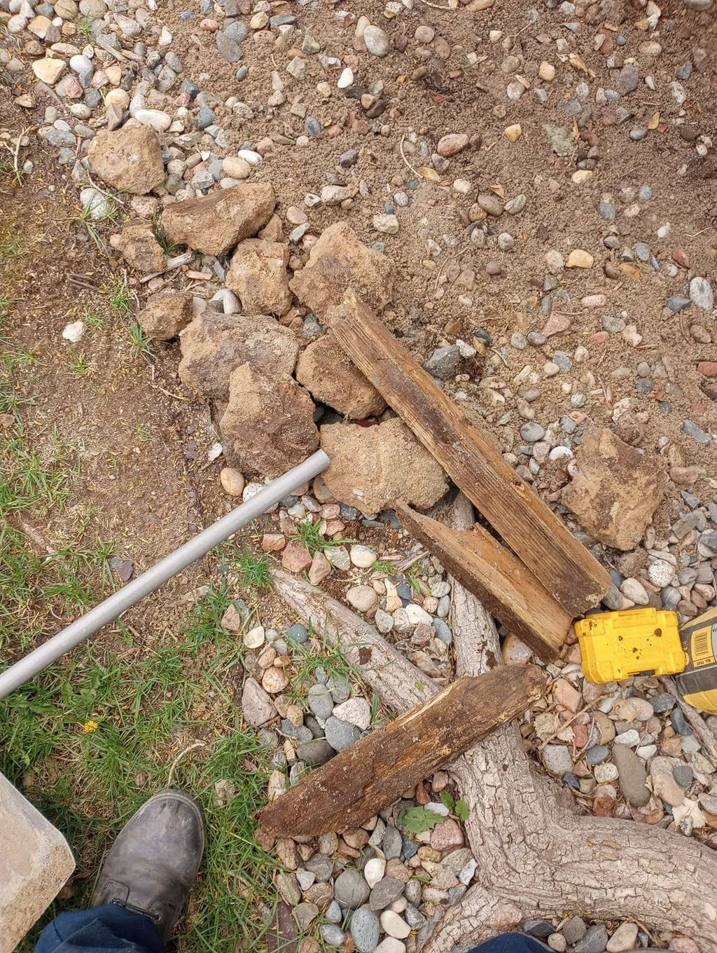 Old Fence Post Rotted Out