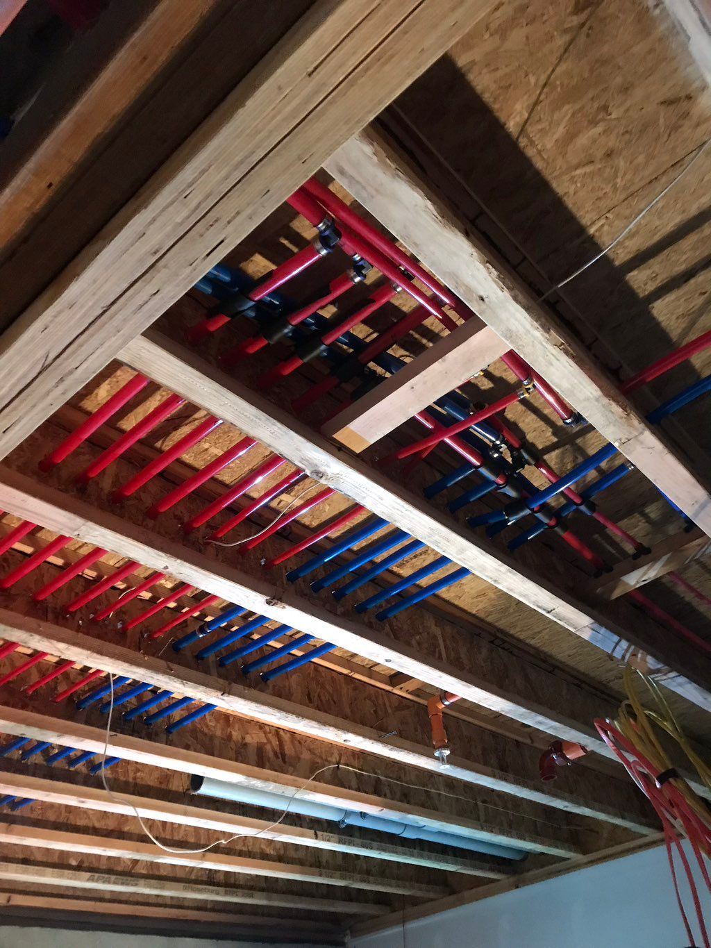 Carefully layed out piping.