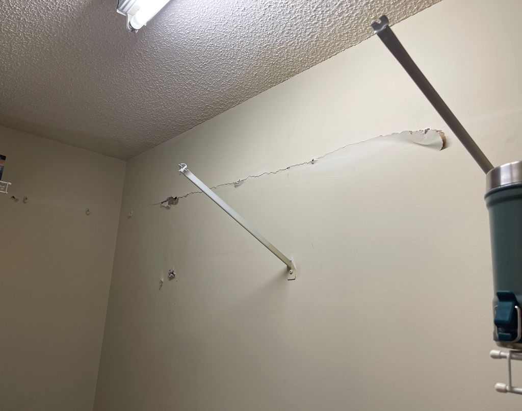 Collapsed Closet Before
